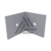 Set L-beslag voor aluminium onderbalk (20 st.) incl. schroeven