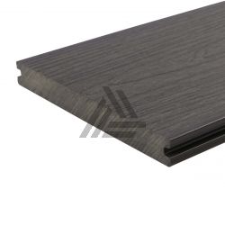 Vlonderplank Fun-Deck Multigrey Dark massief Co-extrusion 400x21x2,3 cm