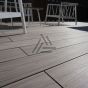 Vlonderplank Light Grey/Antique Composiet Co-extrusion 400x20x2,3 cm All-in (per m²)